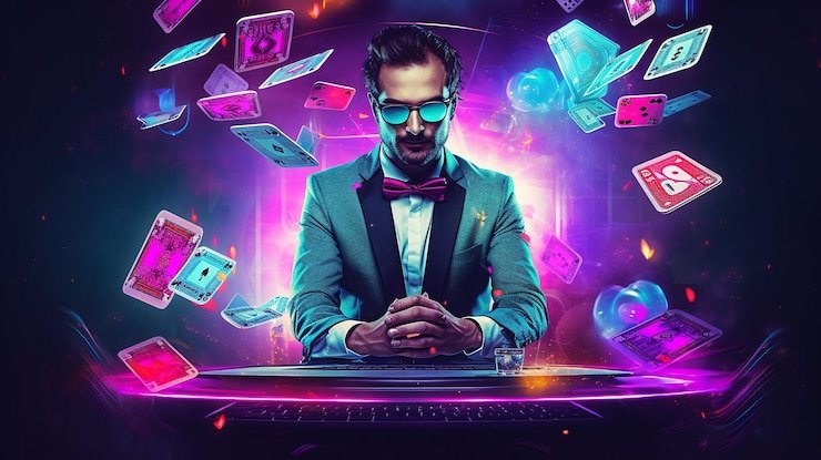 Tampilan live-dealer table dengan host profesional dan antarmuka betting yang jelas
